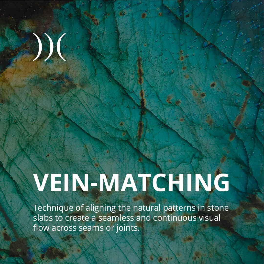 vein-matching piano cucina o piano bagno