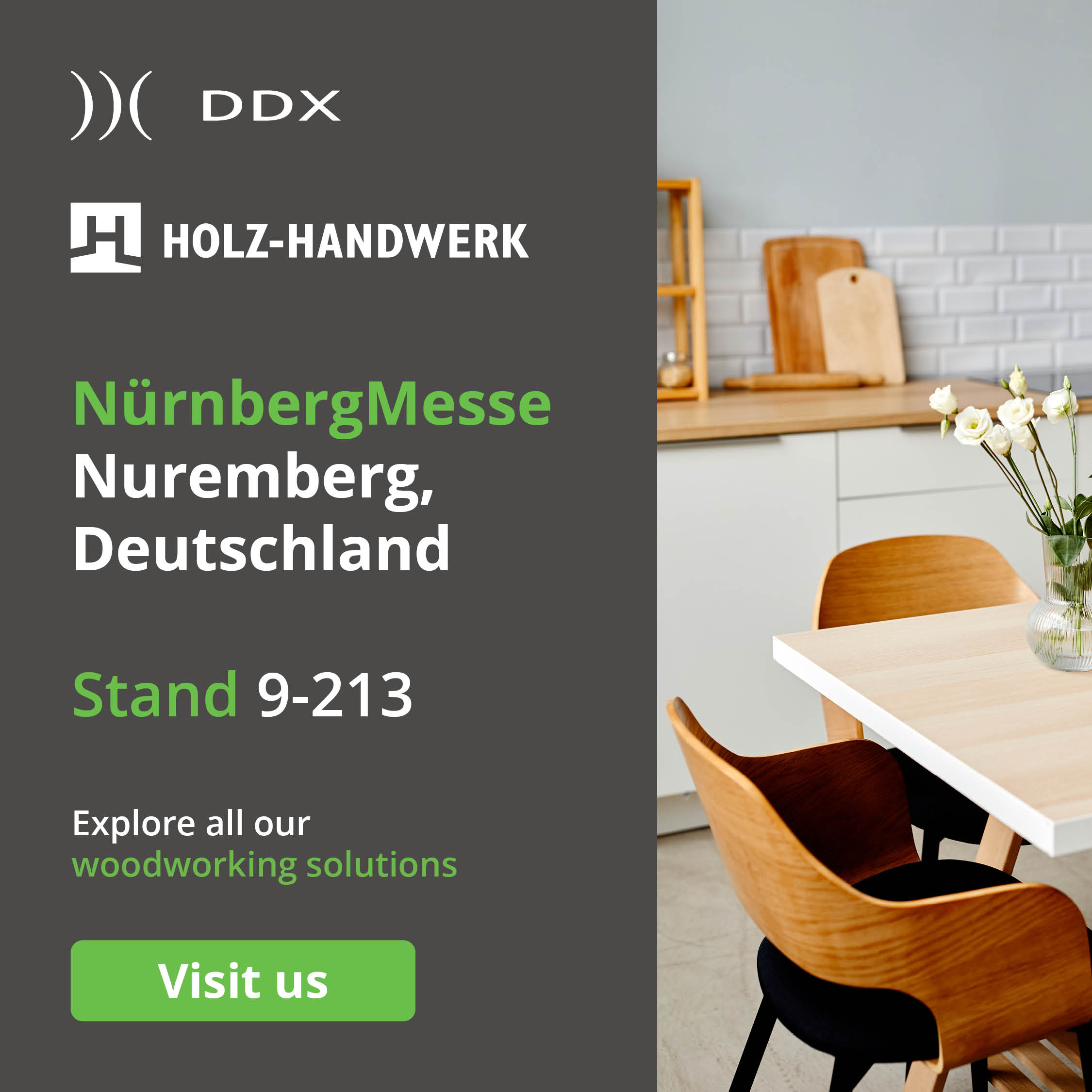 HOLZ-HANDWERK_2026_1080x1080 DDX partecipa a Holz-Handwerk 2026
